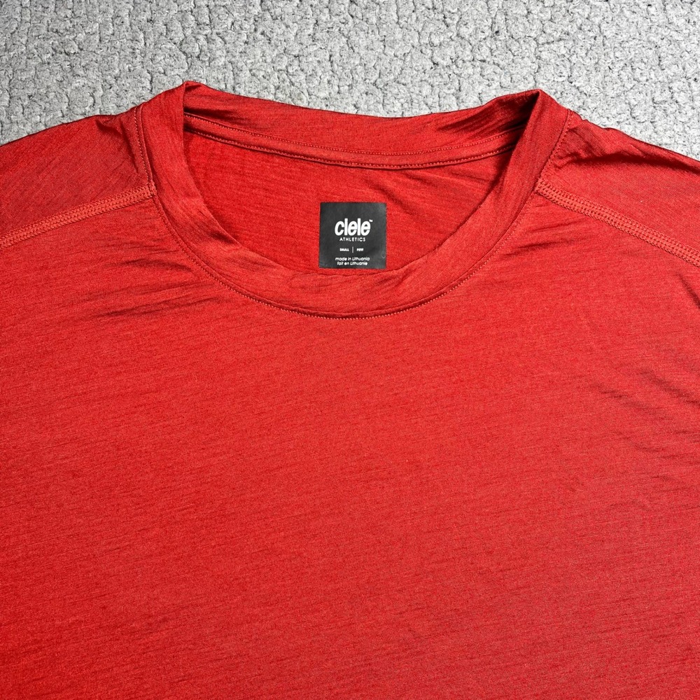 Ciele Athletics Wool Silk Blend Long Sleeve Running Shirt Womens Red Size Small - Picture 2 of 10